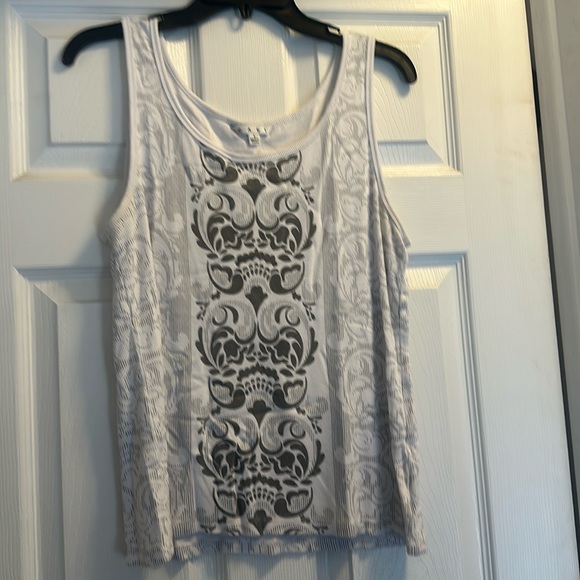 Cabi white and gray tank top #953 - Picture 3 of 7